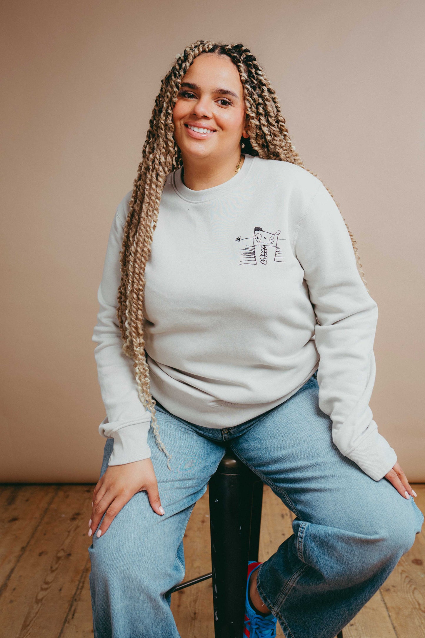 Personalised Handwriting Sweatshirt Breast Pocket