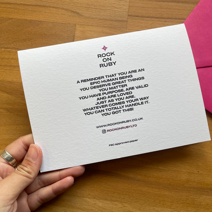 Personalised Varsity Year Greetings Card