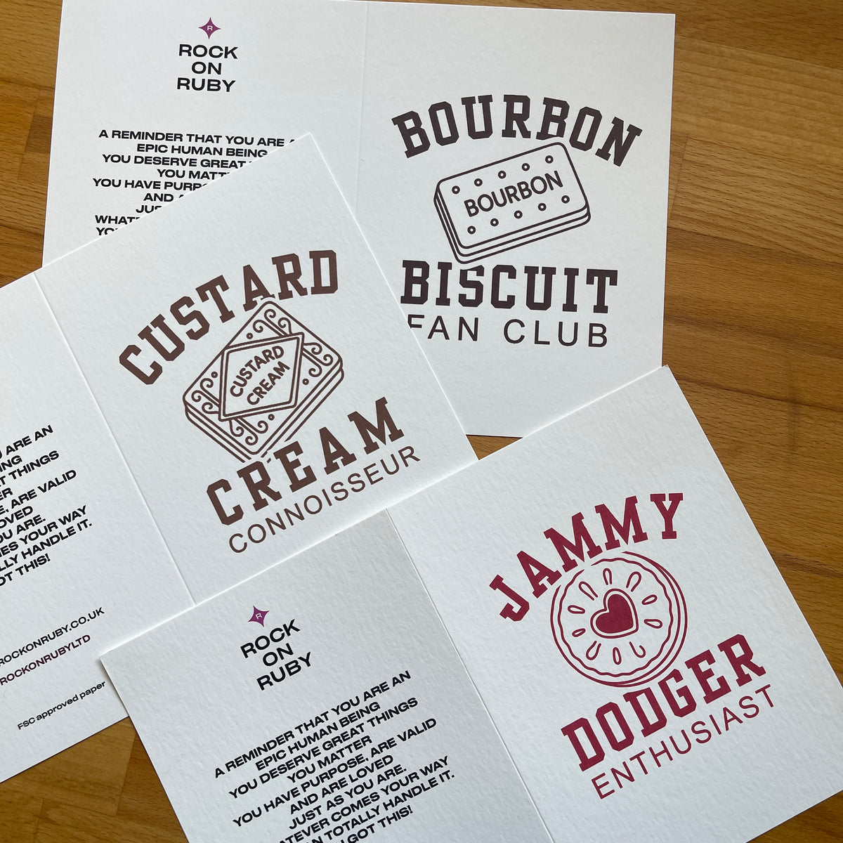 Bourbon Biscuit Fan Club Greetings Card
