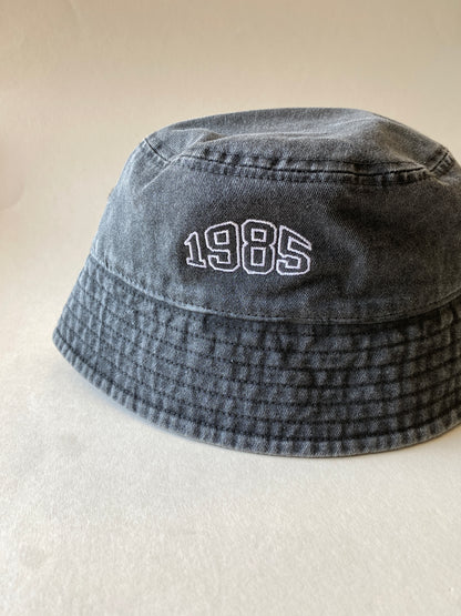 Personalised Varsity Year Vintage Bucket Hat