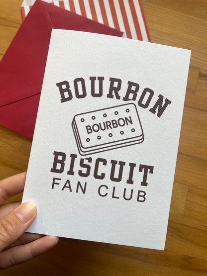 Bourbon Biscuit Fan Club Greetings Card