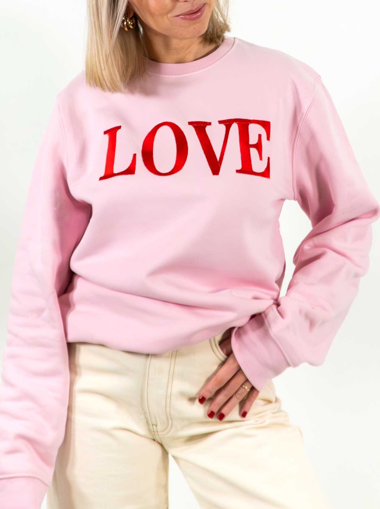 Embroidered LOVE Sweatshirt