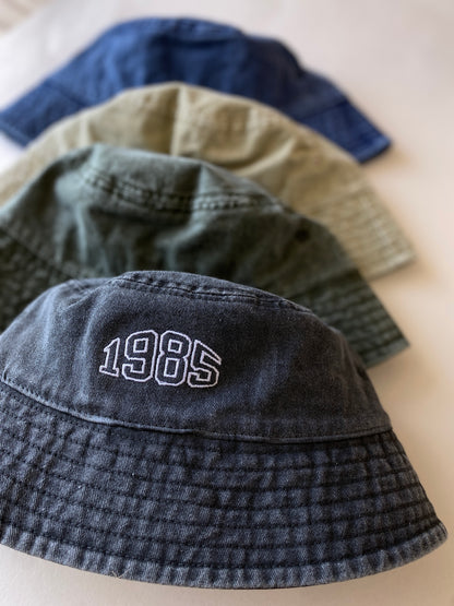 Personalised Varsity Year Vintage Bucket Hat