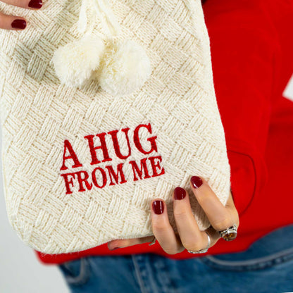 A Hug from Me Knitted Hot Water Bottle