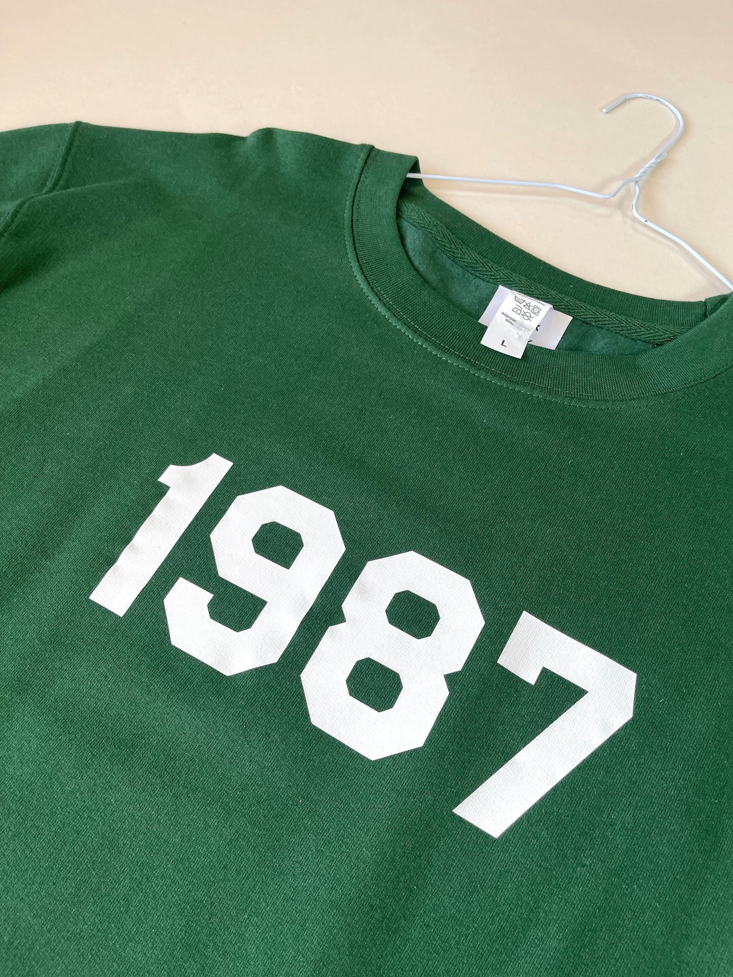 L Bottle Green 1987 Year Sweatshirt SALE