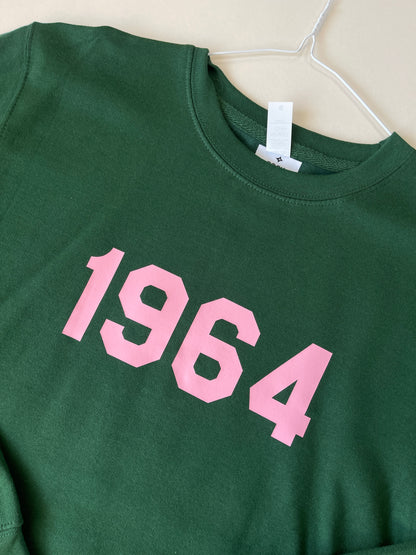 S Bottle Green 1964 Year Sweatshirt SALE