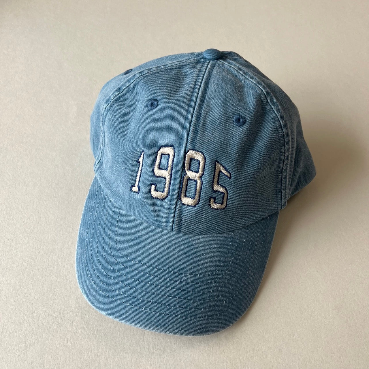 Personalised Varsity Year Denim Baseball Cap