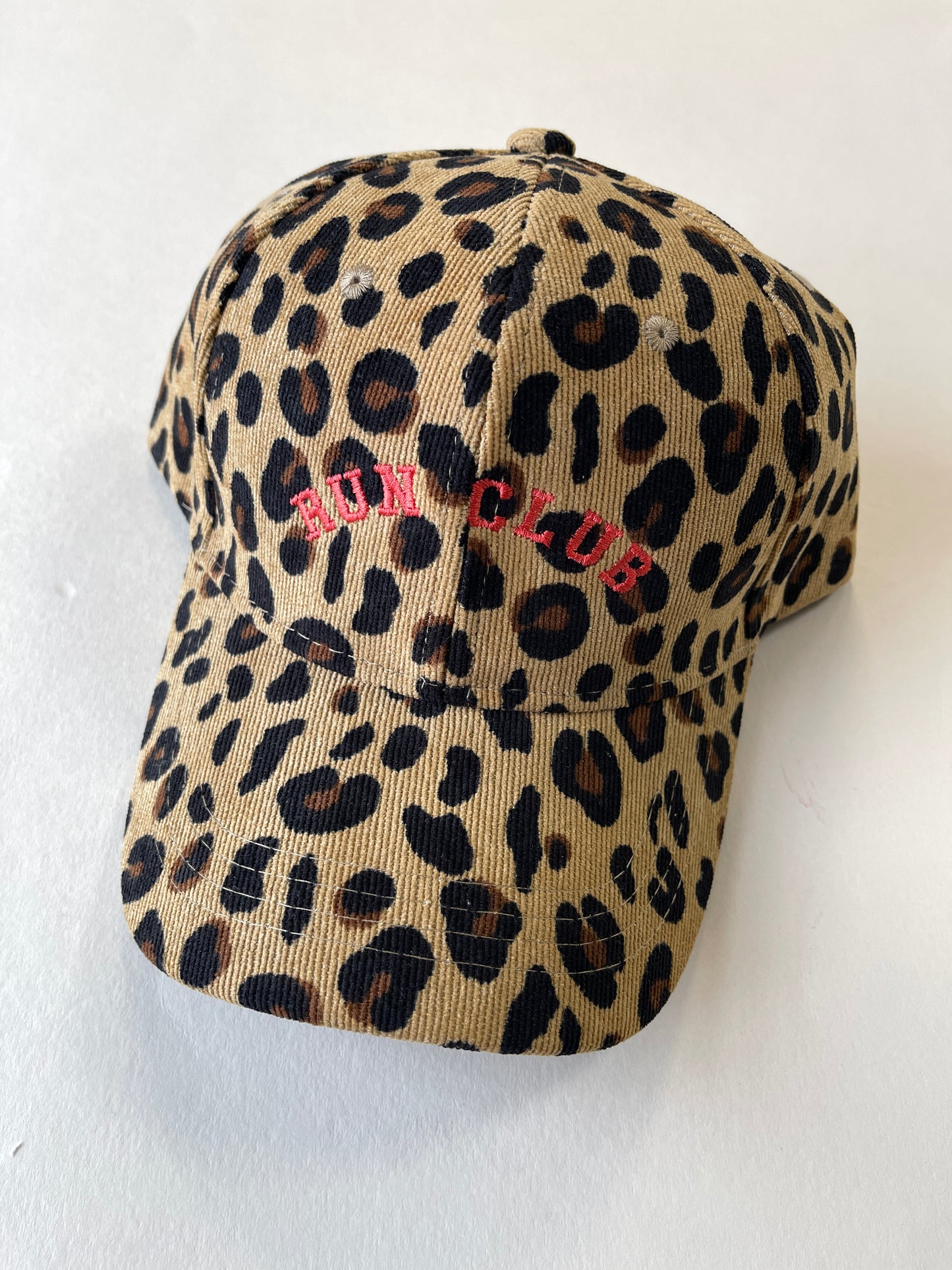 Personalised Slogan Leopard Print Cap