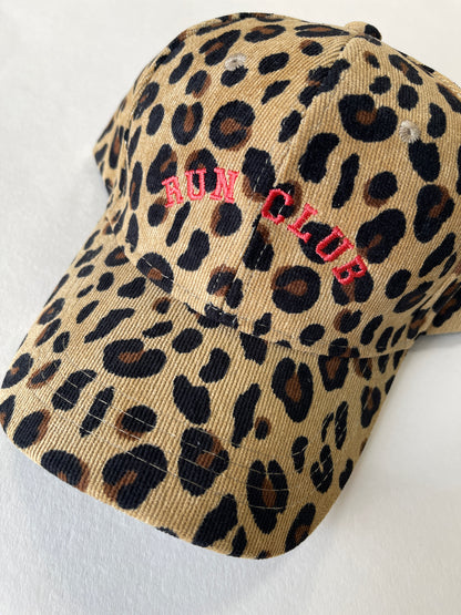 Personalised Slogan Leopard Print Cap