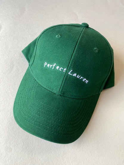 Embroidered Unisex Personalised Slogan Cap