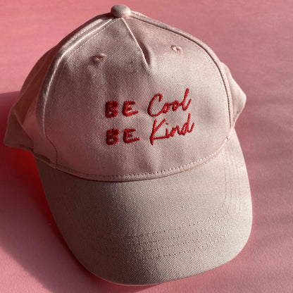 KIDS Be Cool Be Kind Pink Cap - SALE