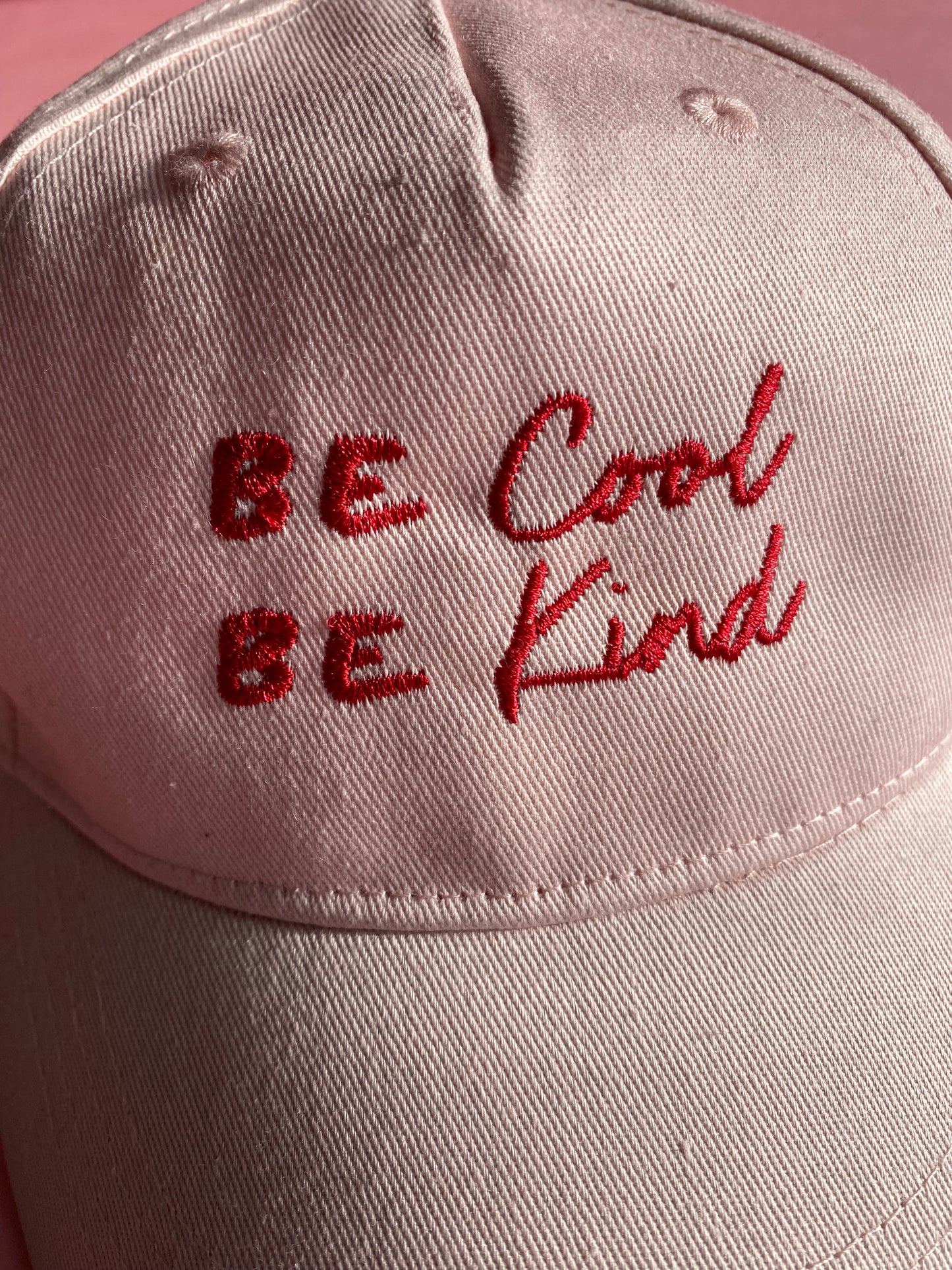 KIDS Be Cool Be Kind Pink Cap - SALE