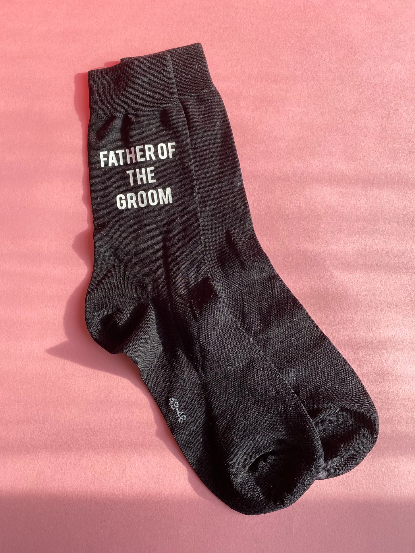 43-46 (9-11) Father of the Groom Black Wedding Socks SALE