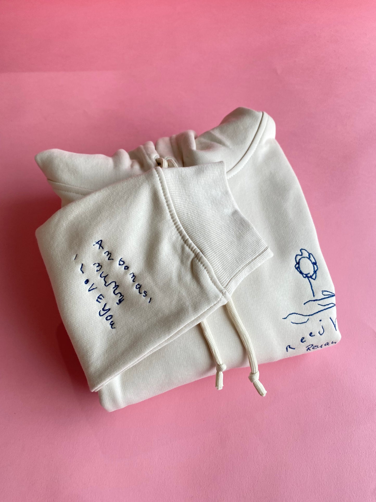 Personalised Handwriting Hoodie Cuff