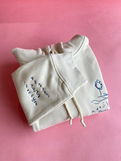 Personalised Handwriting Hoodie Cuff