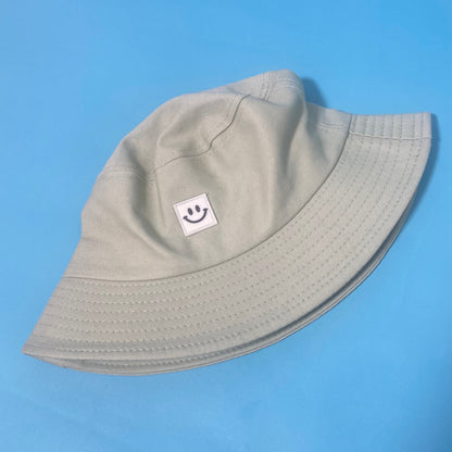 Smiley Face Bucket Hat - Mint Green SALE