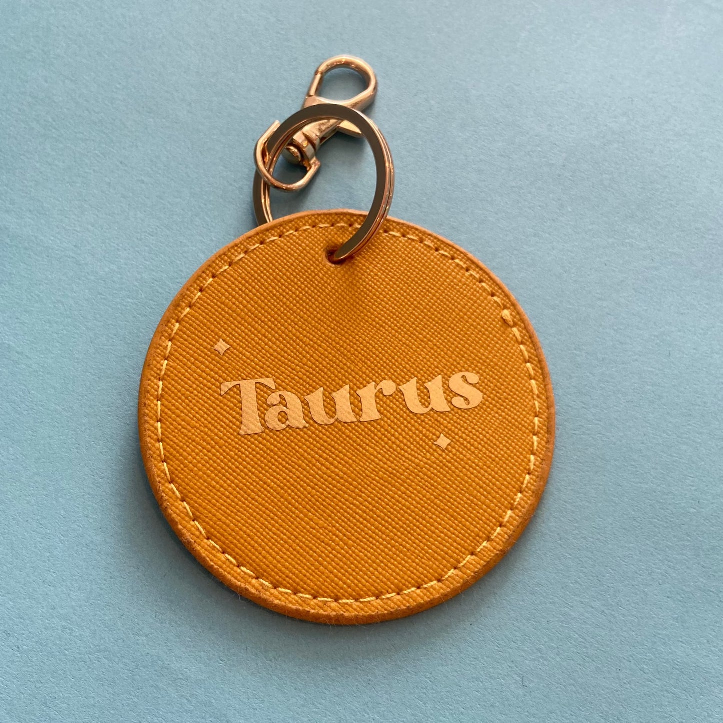 Taurus Keyring Bag Charm - Mustard - SALE