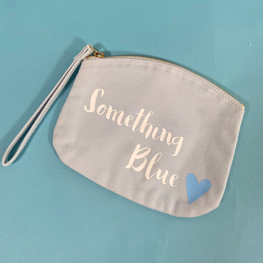 Something Blue Make Up Bag - Slight mark on reverse- Small SALE