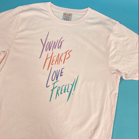 S Young hearts run freely T shirt SALE