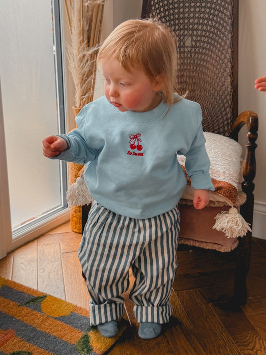 Embroidered So Sweet Children's Sweatshirt