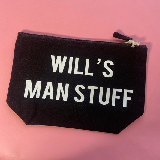 Will's Man Stuff Black Pouch Bag SALE