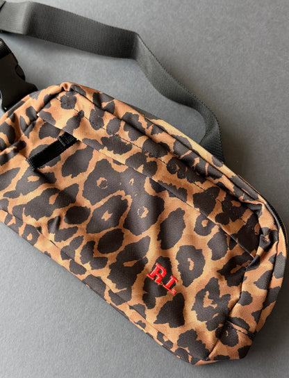 Personalised Mini Initials Leopard Print Cross Body Bag