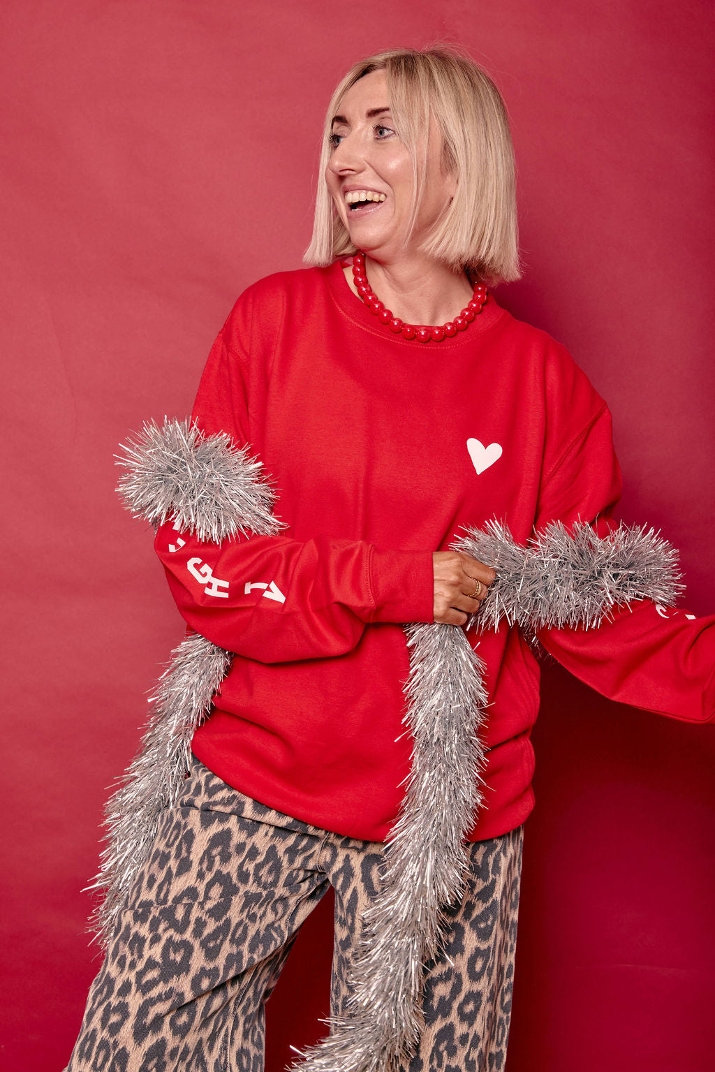 Naughty Nice Sleeve Christmas Jumper