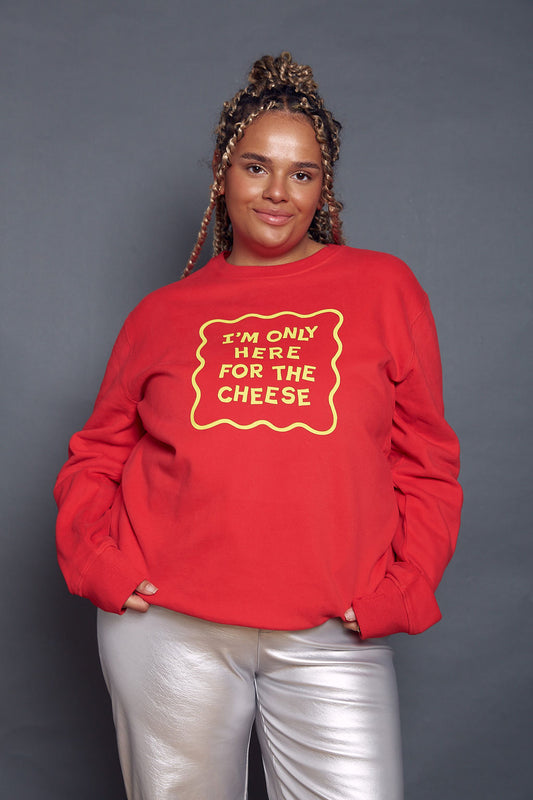 Only Here for the Cheese Christmas Sweatshirt