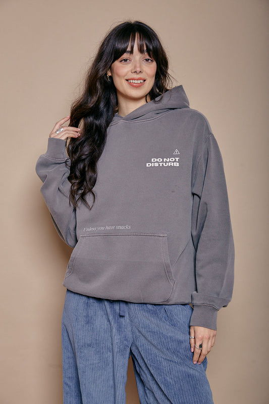 Do Not Disturb Slogan Hoodie