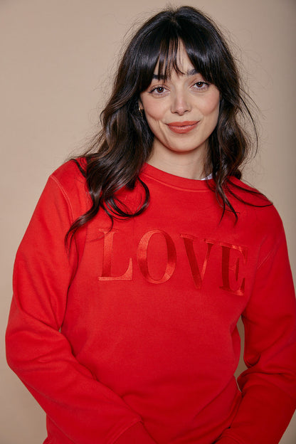 Embroidered LOVE Sweatshirt