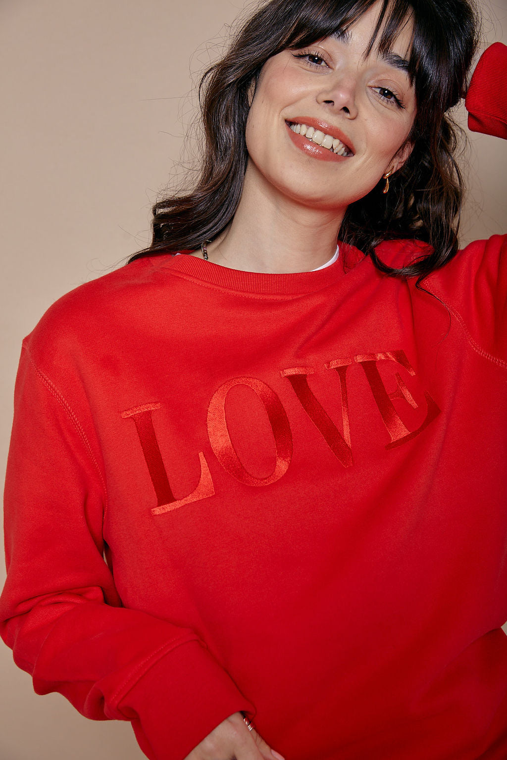 Embroidered LOVE Sweatshirt