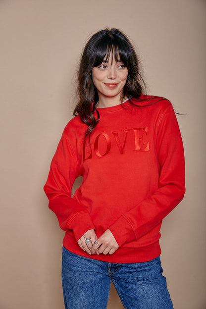 Embroidered LOVE Sweatshirt