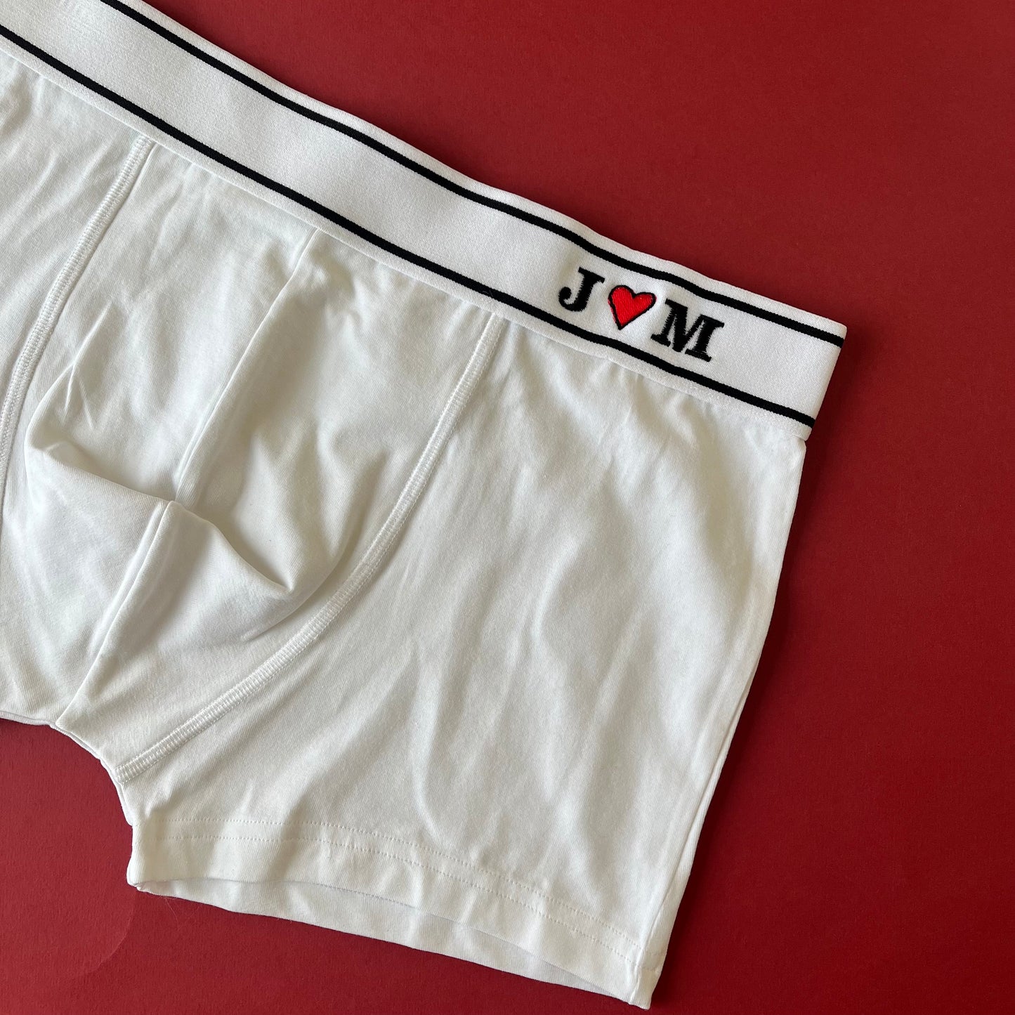 Personalised Heart Initial Boxer Shorts