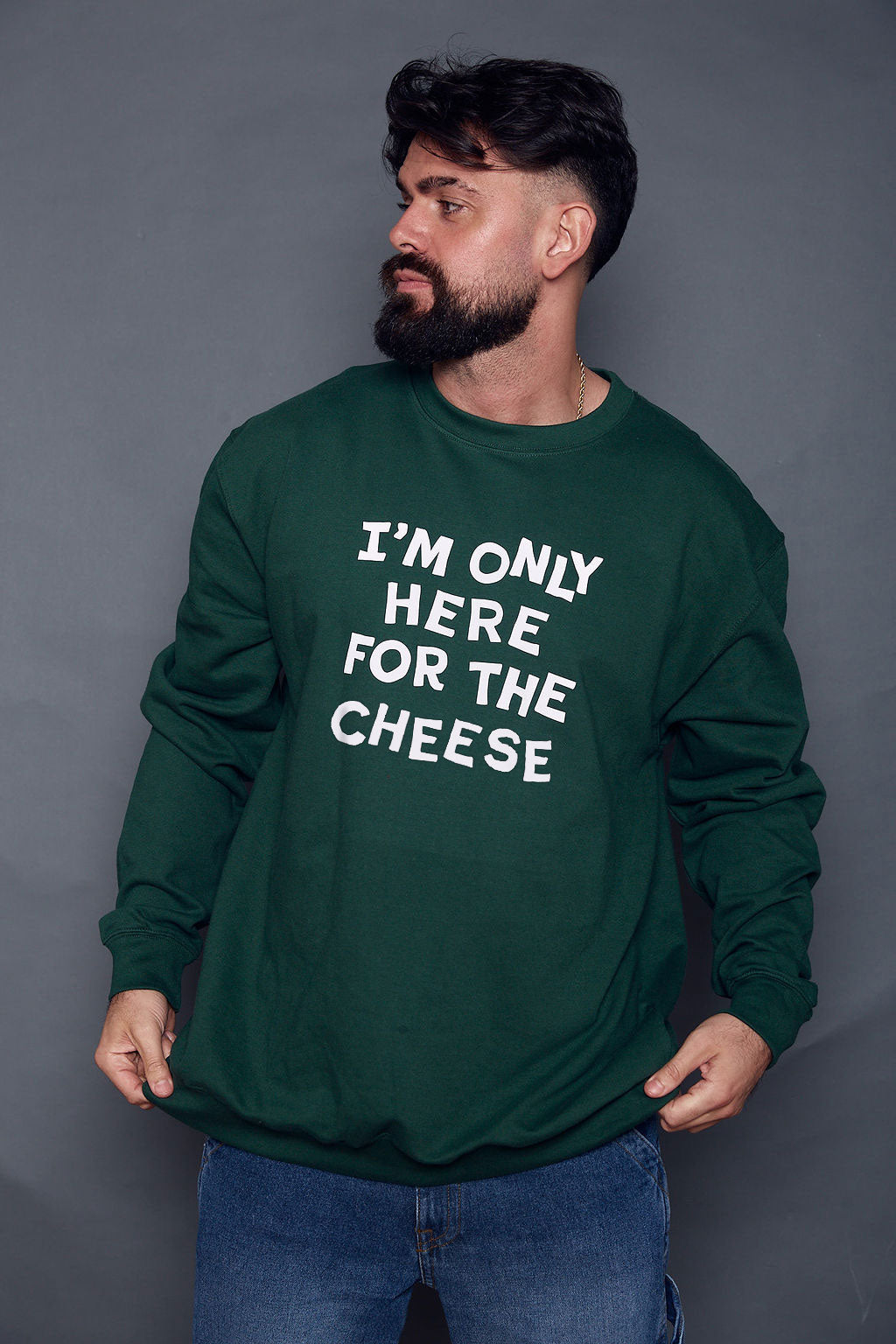 Unisex Only Here for the Cheese Christmas Sweatshirt