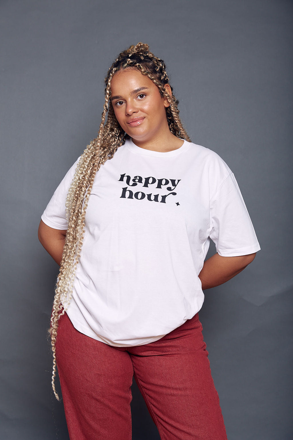 Happy Hour Slogan T-Shirt