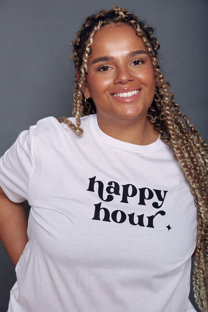 Happy Hour Slogan T-Shirt