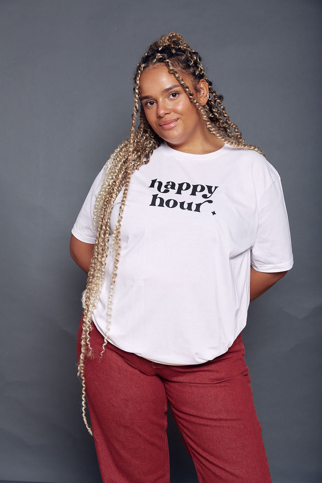 Happy Hour Slogan T-Shirt