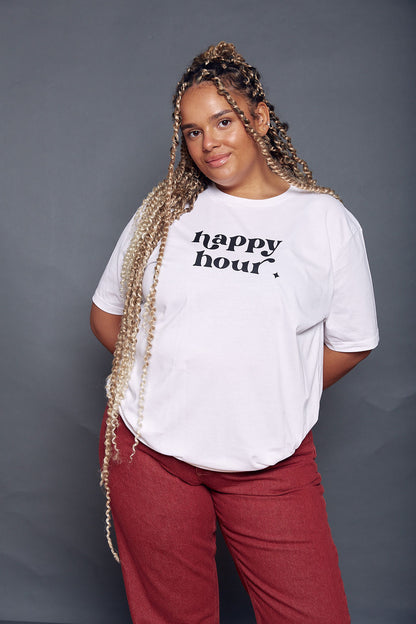 Happy Hour Slogan T-Shirt