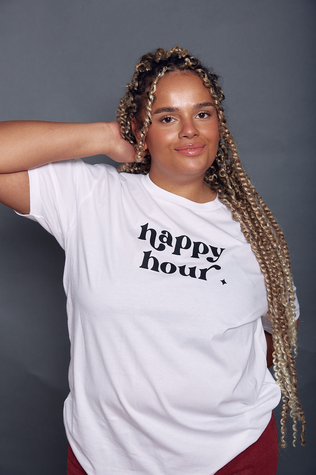 Happy Hour Slogan T-Shirt