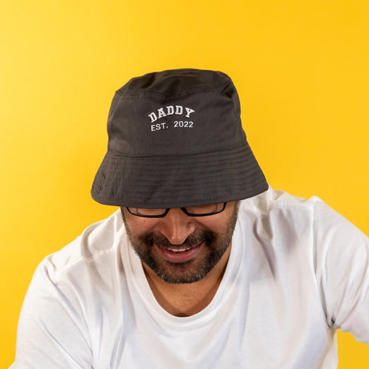 Personalised Dad Est Year Bucket Hat