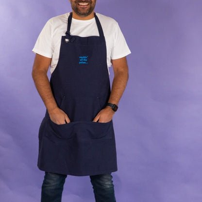 Personalised Embroidered Slogan Apron