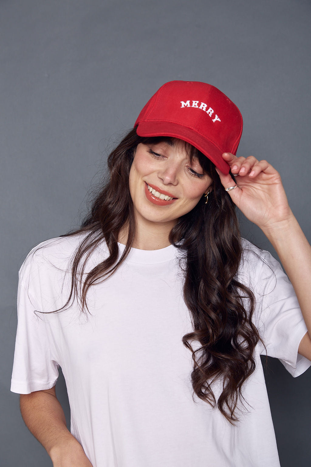 Merry Slogan Christmas Cap