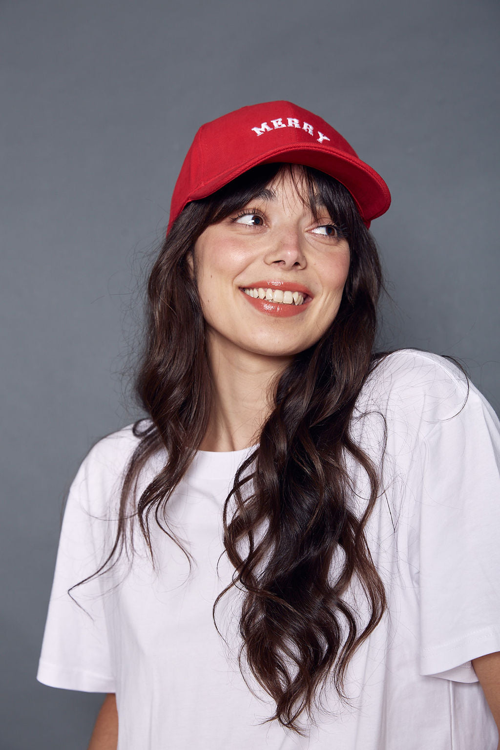 Merry Slogan Christmas Cap