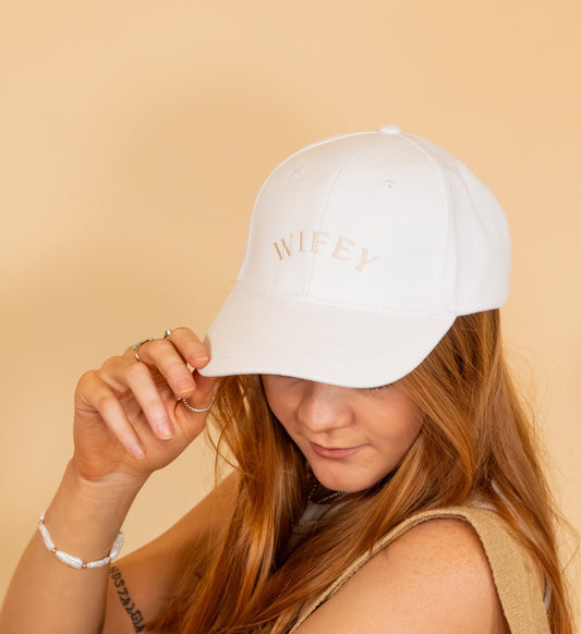 Wifey Embroidered Wedding cap from Rock On Ruby
