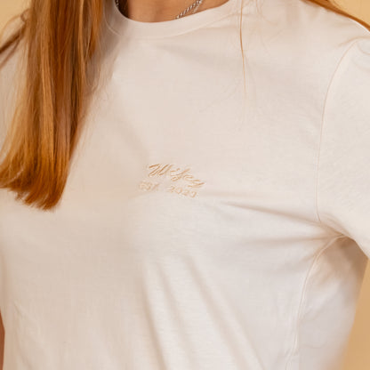 Wifey Est Year Embroidered T Shirt