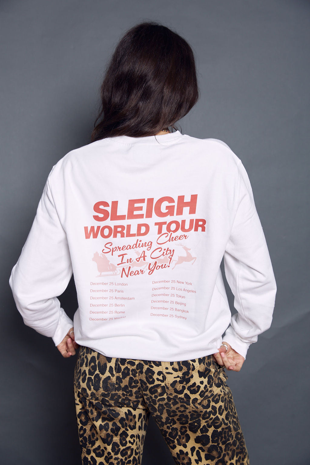 Sleigh It World Tour Santa Christmas Sweatshirt