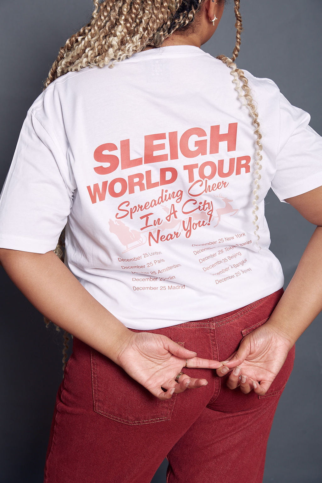 Sleigh It World Tour Christmas T-Shirt