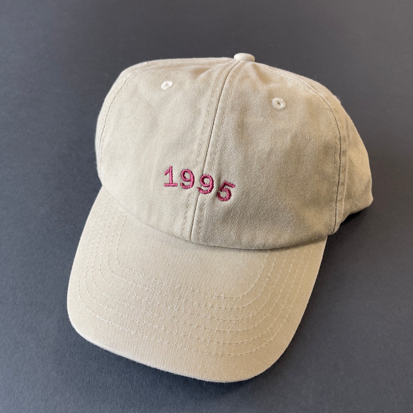 Vintage Style Denim Unisex Personalised Slogan Cap