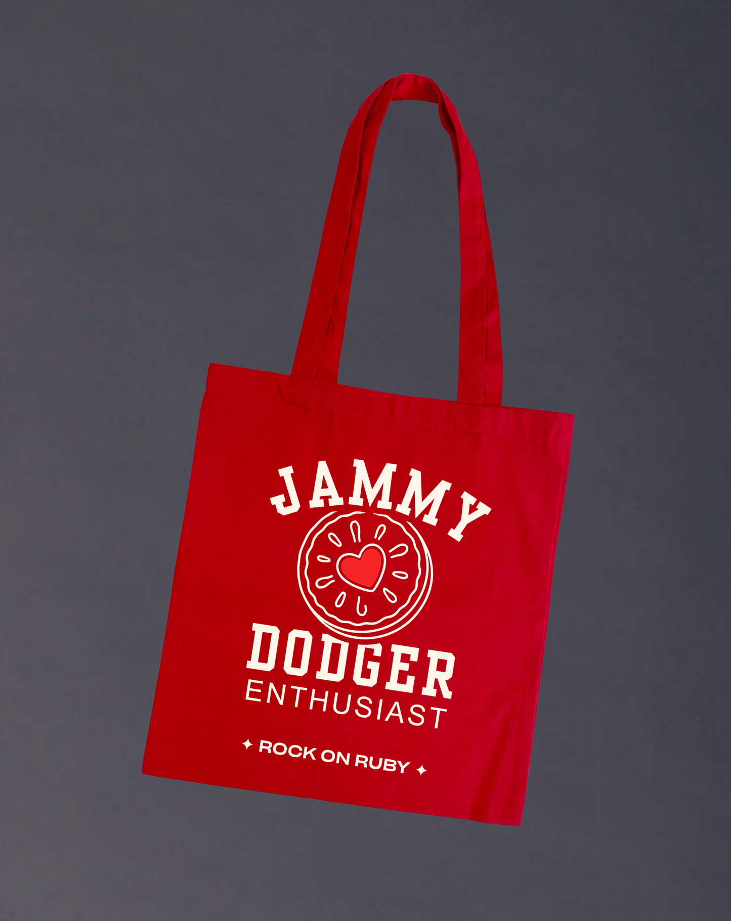 Biscuit Lover Slogan Tote Bag
