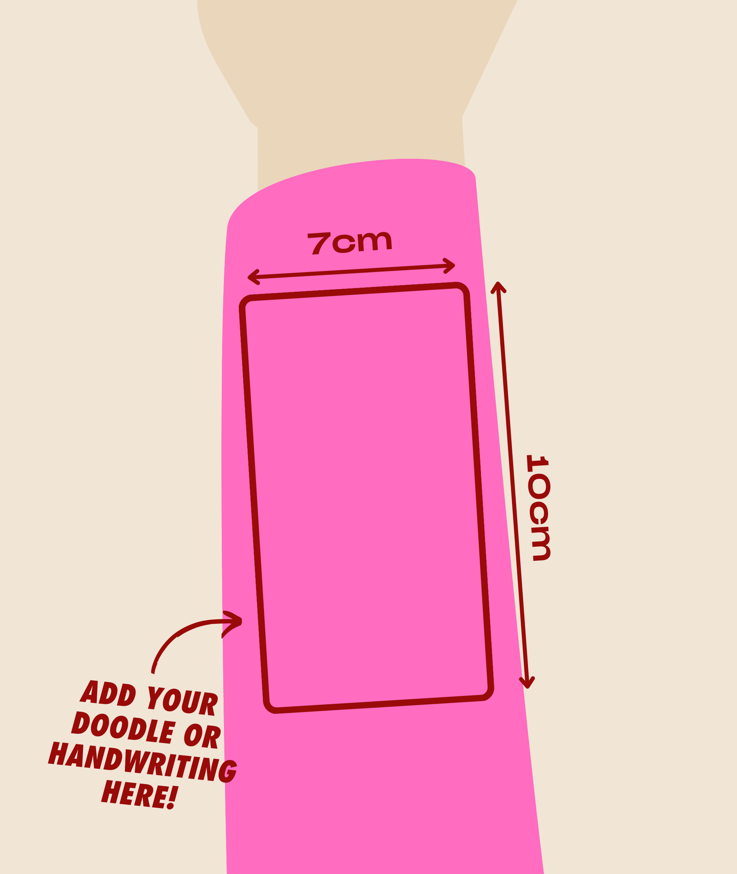 Personalised Handwriting Cuff Sweatshirt